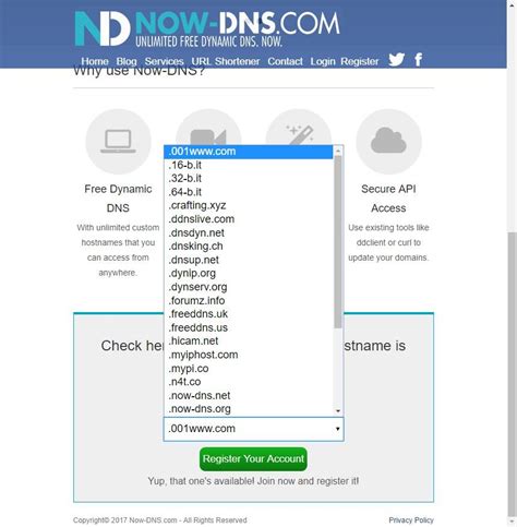 ddns gratuito.